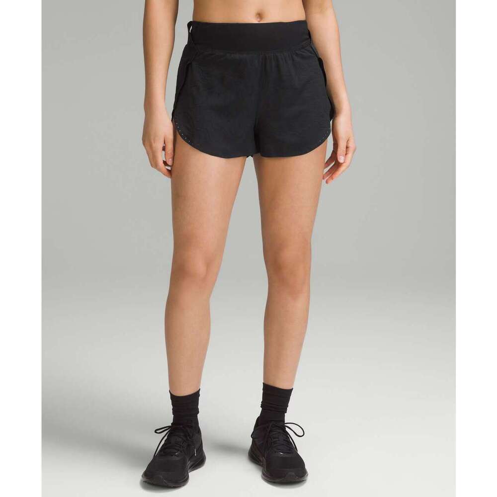 Lululemon Fast and Free High-Rise Short 2" Airflow, Black / Black, Size 4